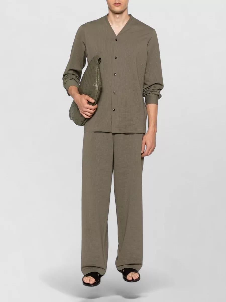 Emporio Armani Pleated Wide-Leg Trousers