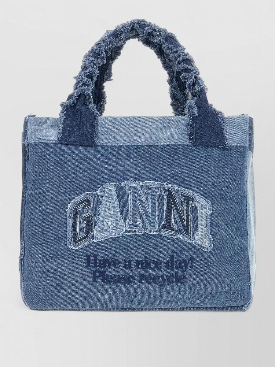 Ganni Na Cotton Tote Bag