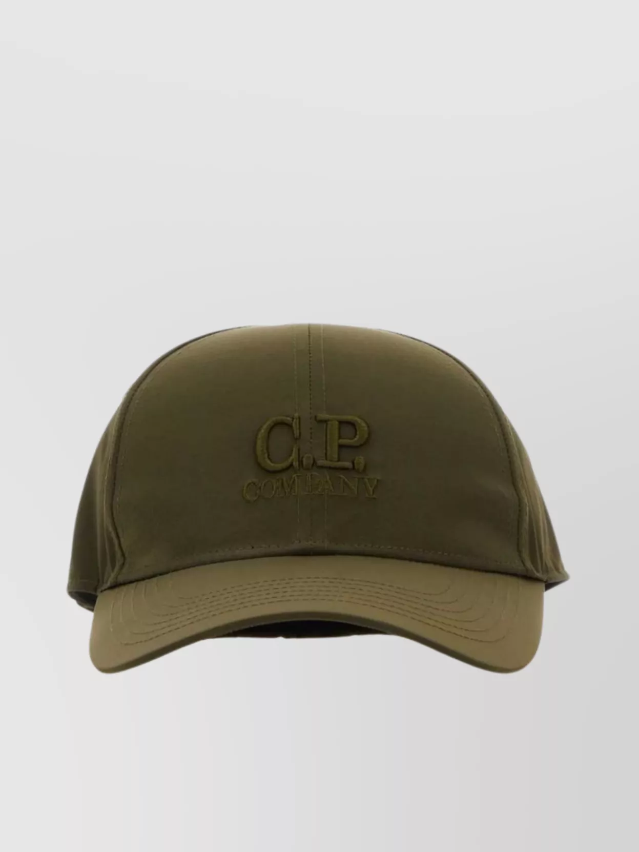 Shop C.p. Company Nylon Baseball Cap With Curved Brim And Goggle Detail