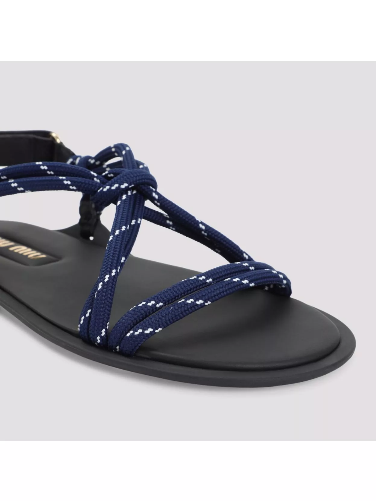 Miu Miu Knotted Straps Thongs Sandals