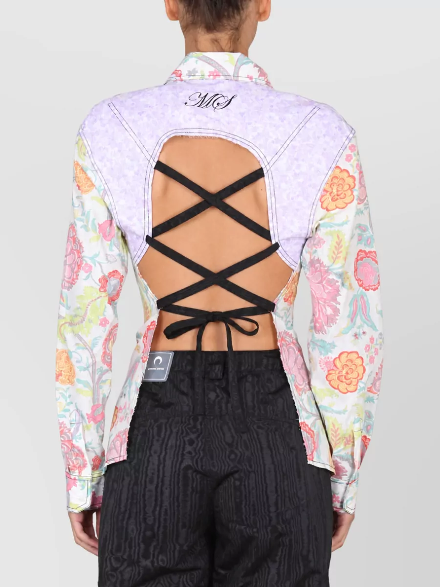 Marine Serre Floral-Print Shirt