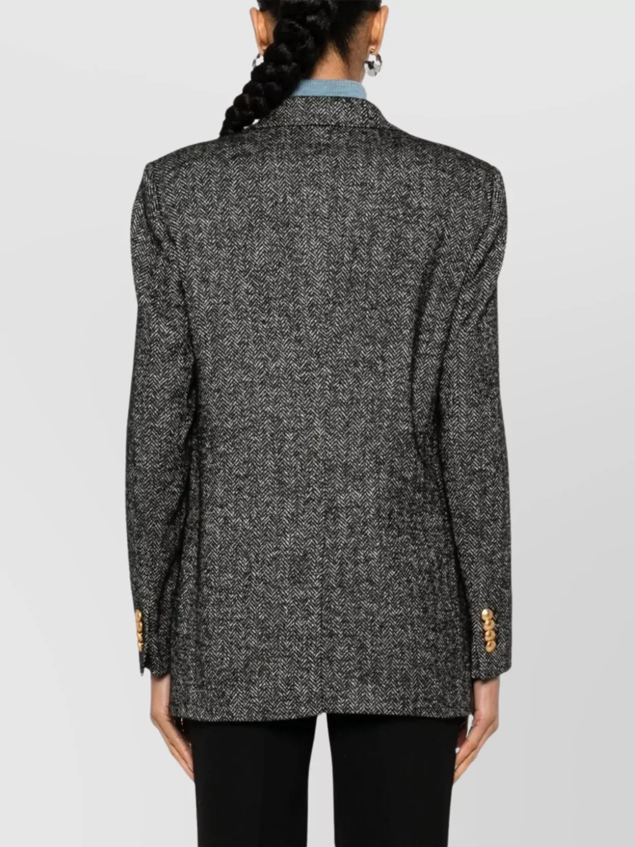Tagliatore Bertha Blazer Peak Lapels In Black