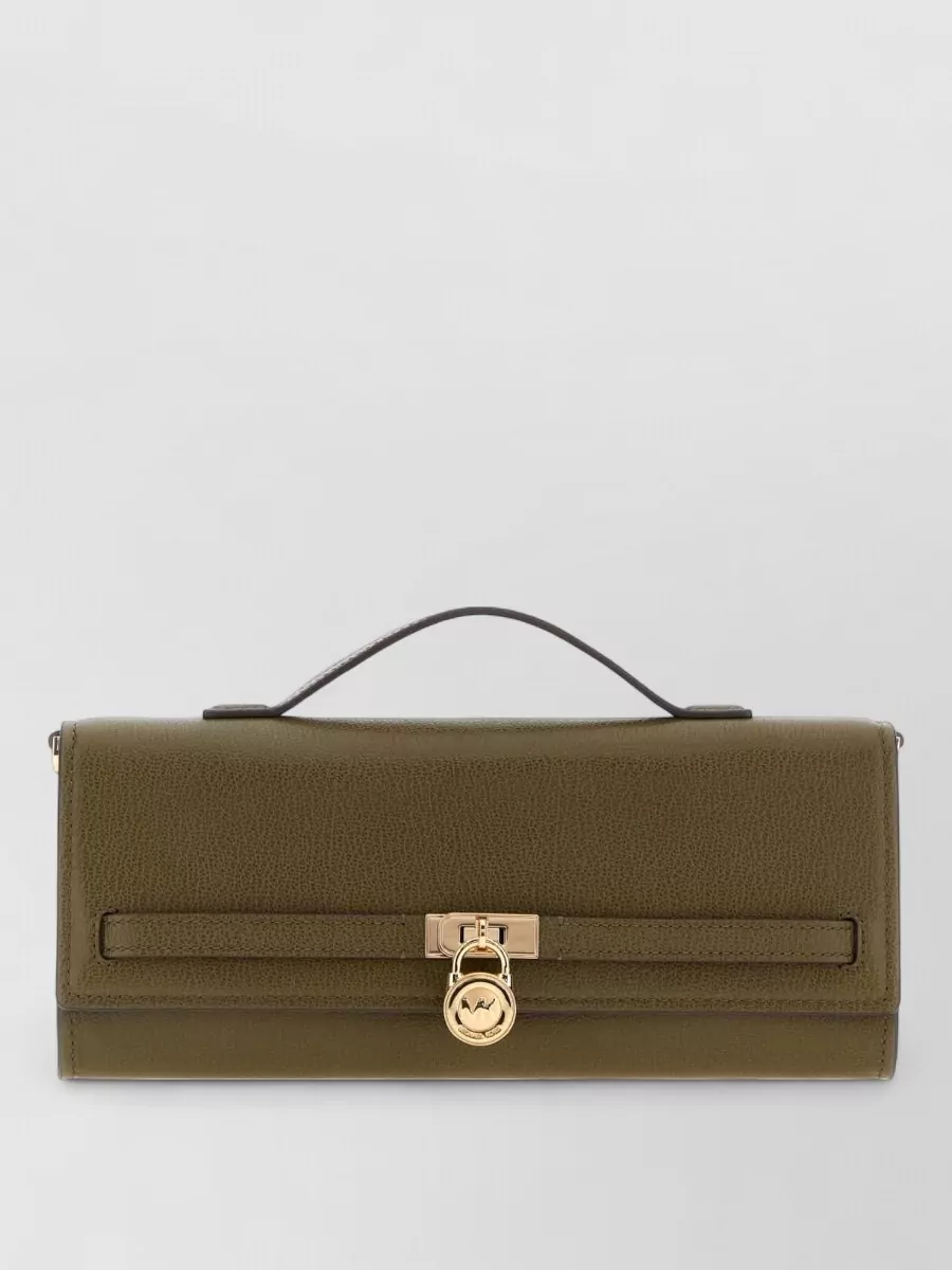 Michael Kors hamilton medium leather clutch bag