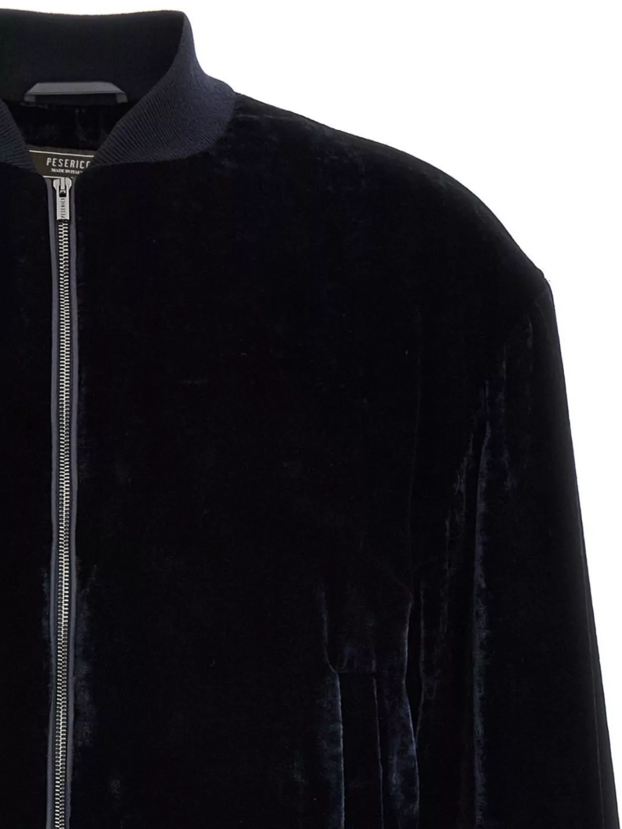 Peserico Ribbed Finish Velvet Bomber Jacket