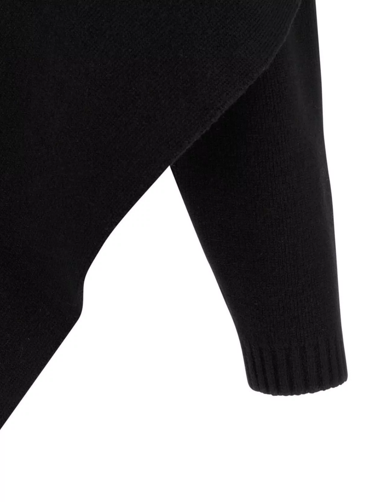 Alberta Ferretti Draped Knit Cardigan With Ribbed Accents