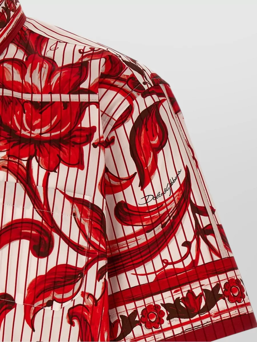 Dolce&Gabbana Printed Short-Sleeve Shirt