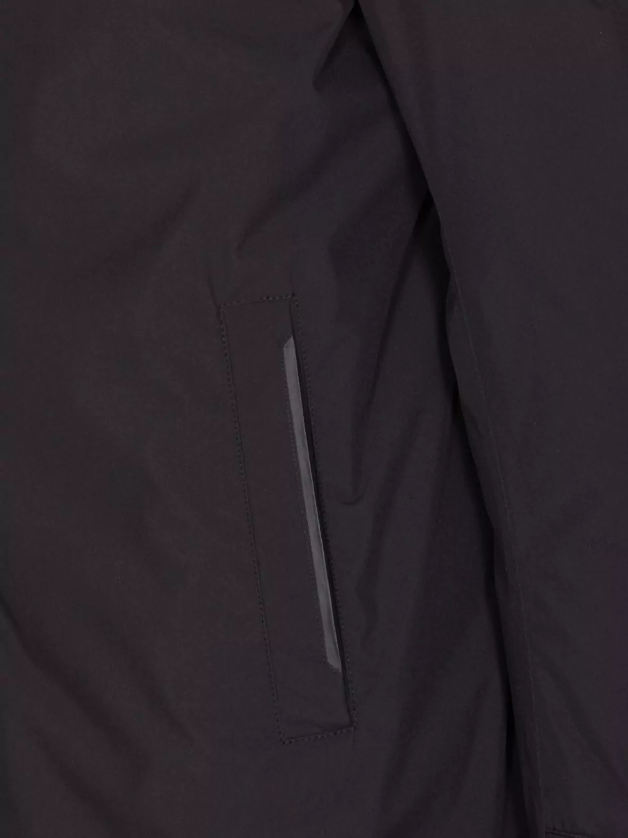 Herno Down Jacket With High Neck And Side Pockets In Blue