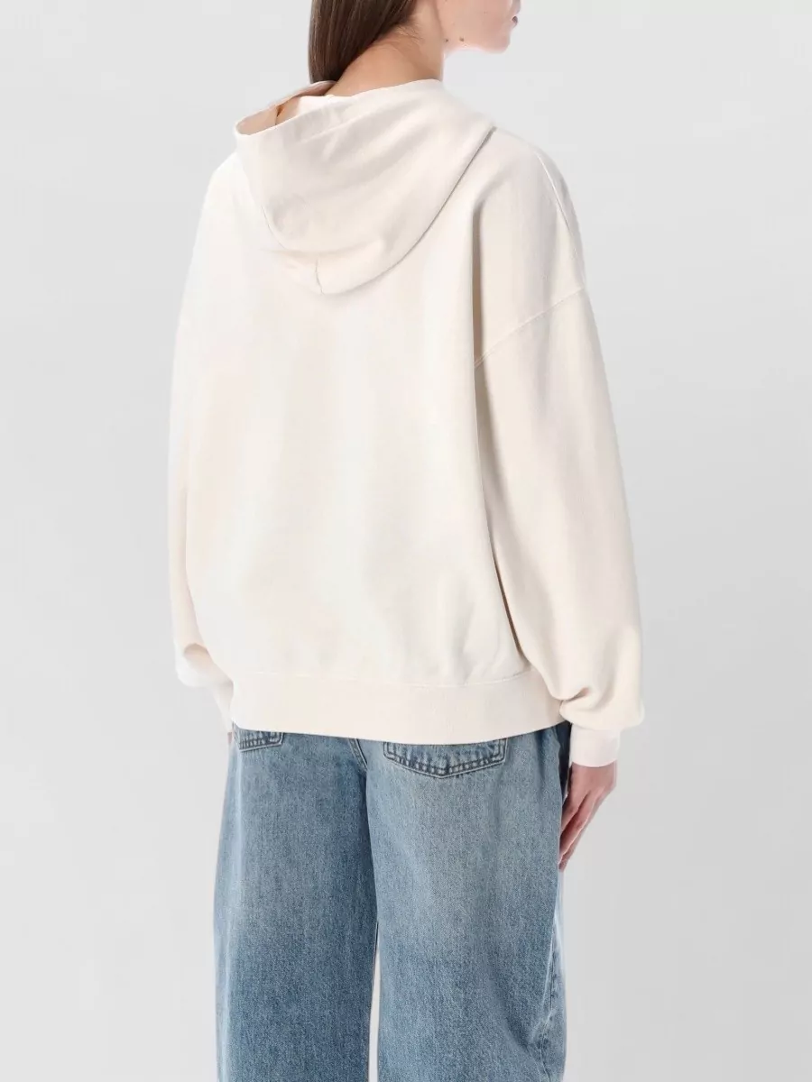 Anine Bing Cotton Oversized Logo-Print Hoodie
