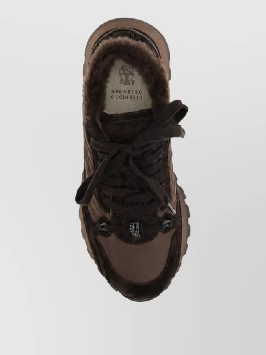 Brunello Cucinelli Leather Low-Top Sneakers