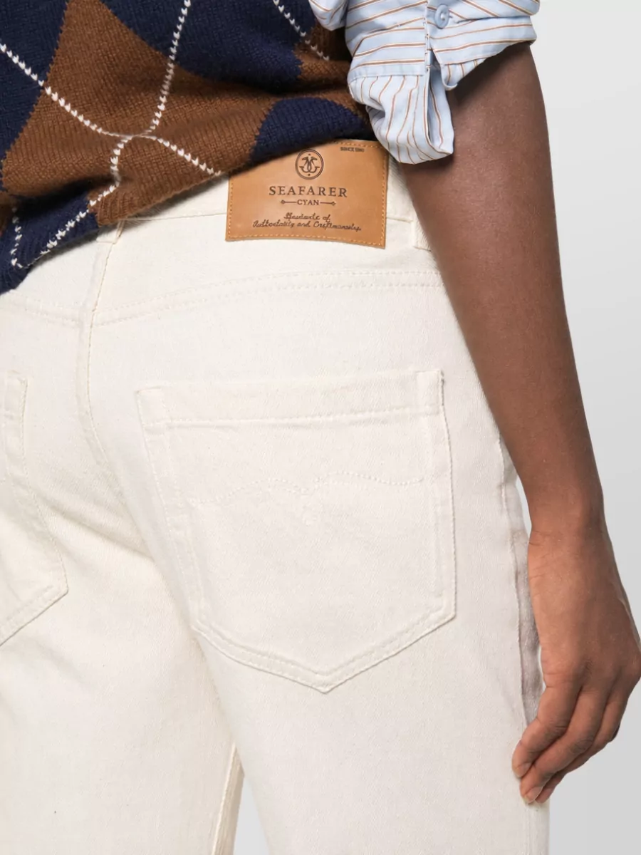 Seafarer Silk Denim Straight-Leg Jeans