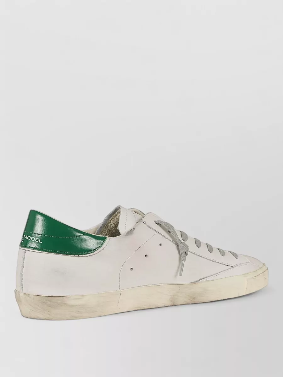 Philippe Model Leather Low-Top Sneakers