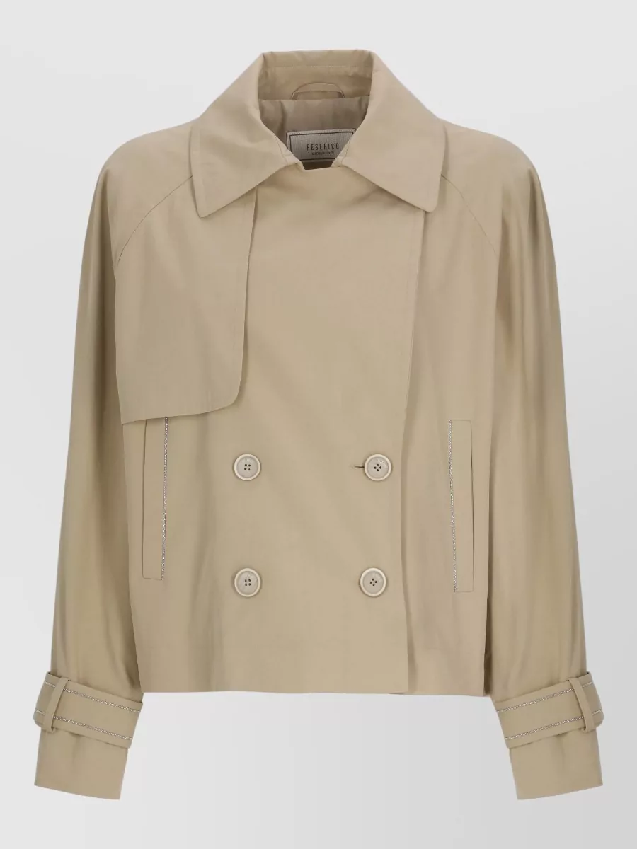 Peserico Double Breasted Trench Coat
