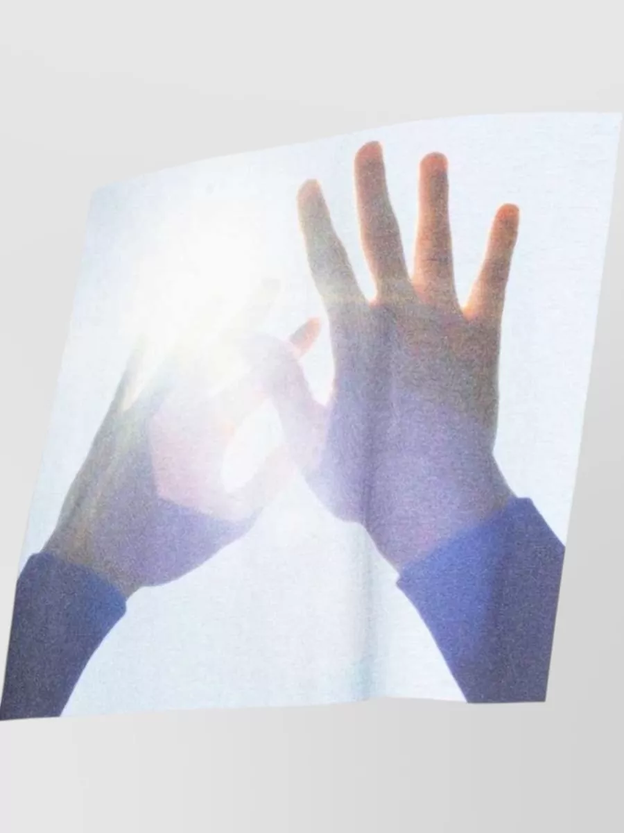 Jil Sander Mens Crew Neck T Shirt Hands Print