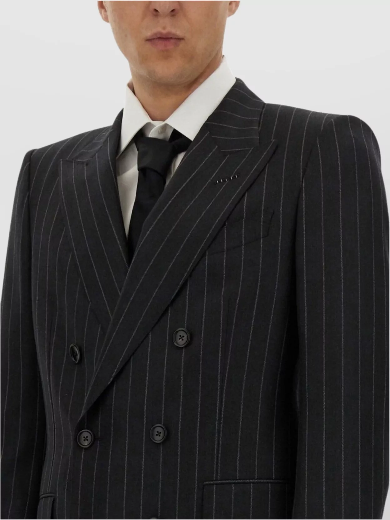 Tom Ford "Dyllan" Pinstripe Double-Breasted Suit With Slim Fit