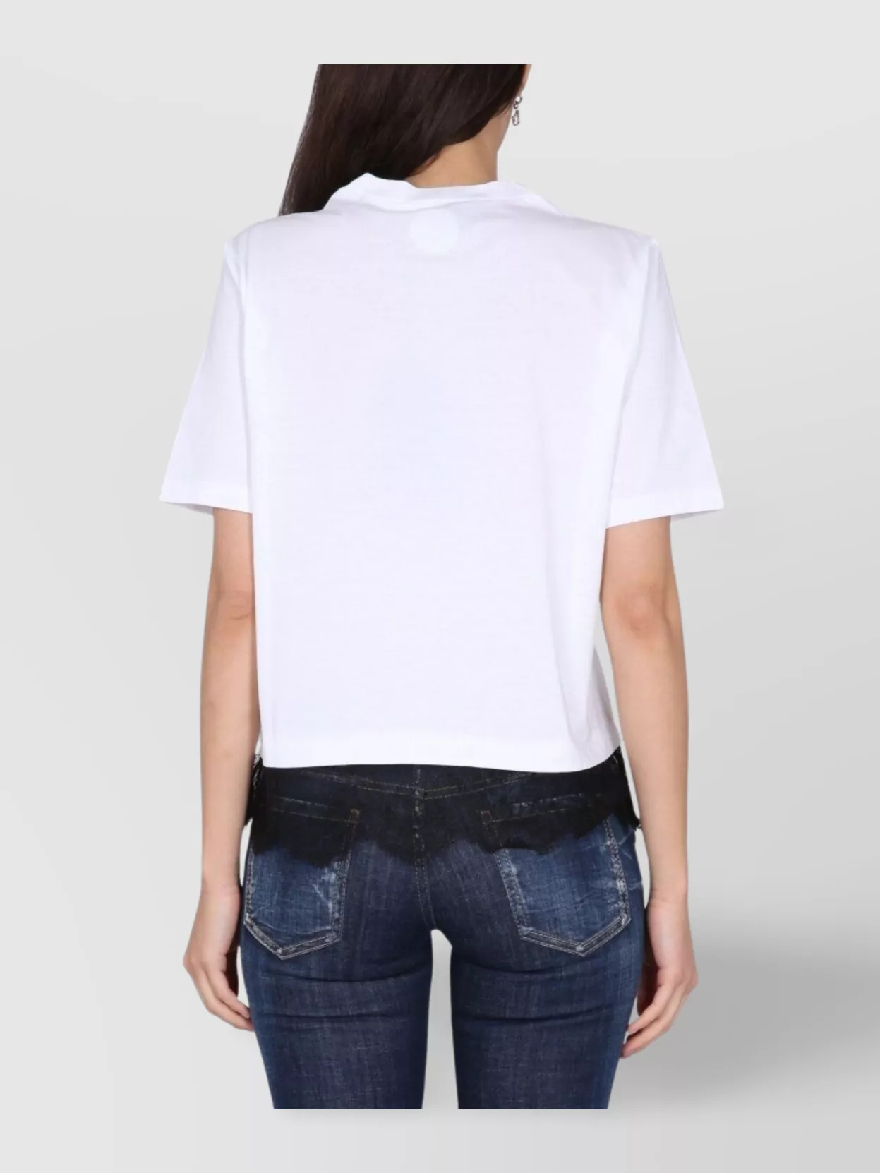 Dsquared2 Logo Print Crop Top