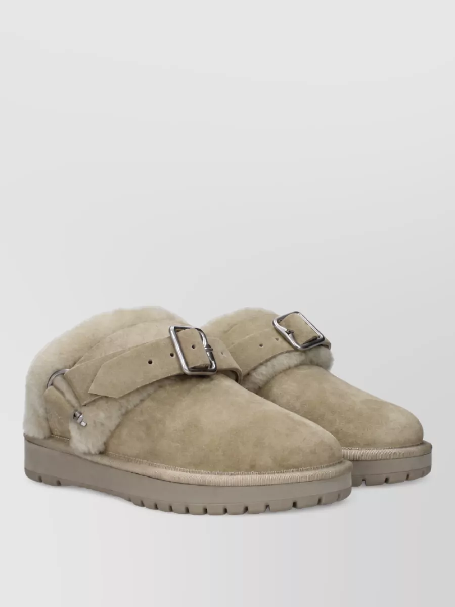 Burberry suede leather slippers