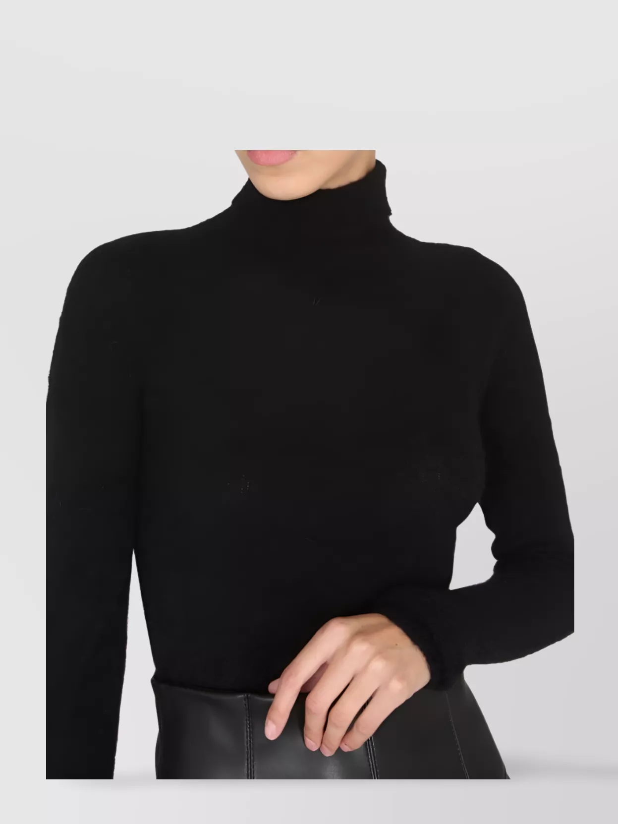 Philosophy Slim Fit Turtleneck Knitwear With Striped Pattern