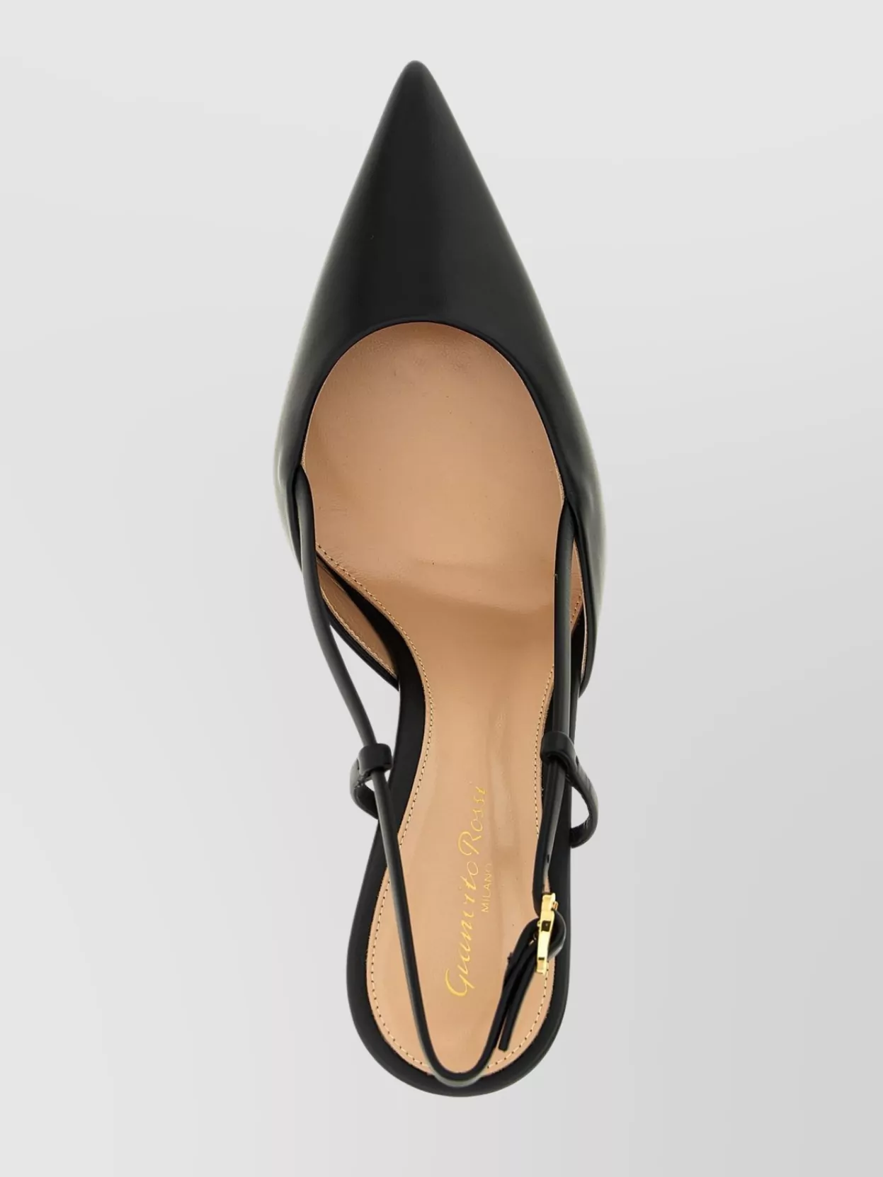 Gianvito Rossi Pointed Toe Buckle Slingback