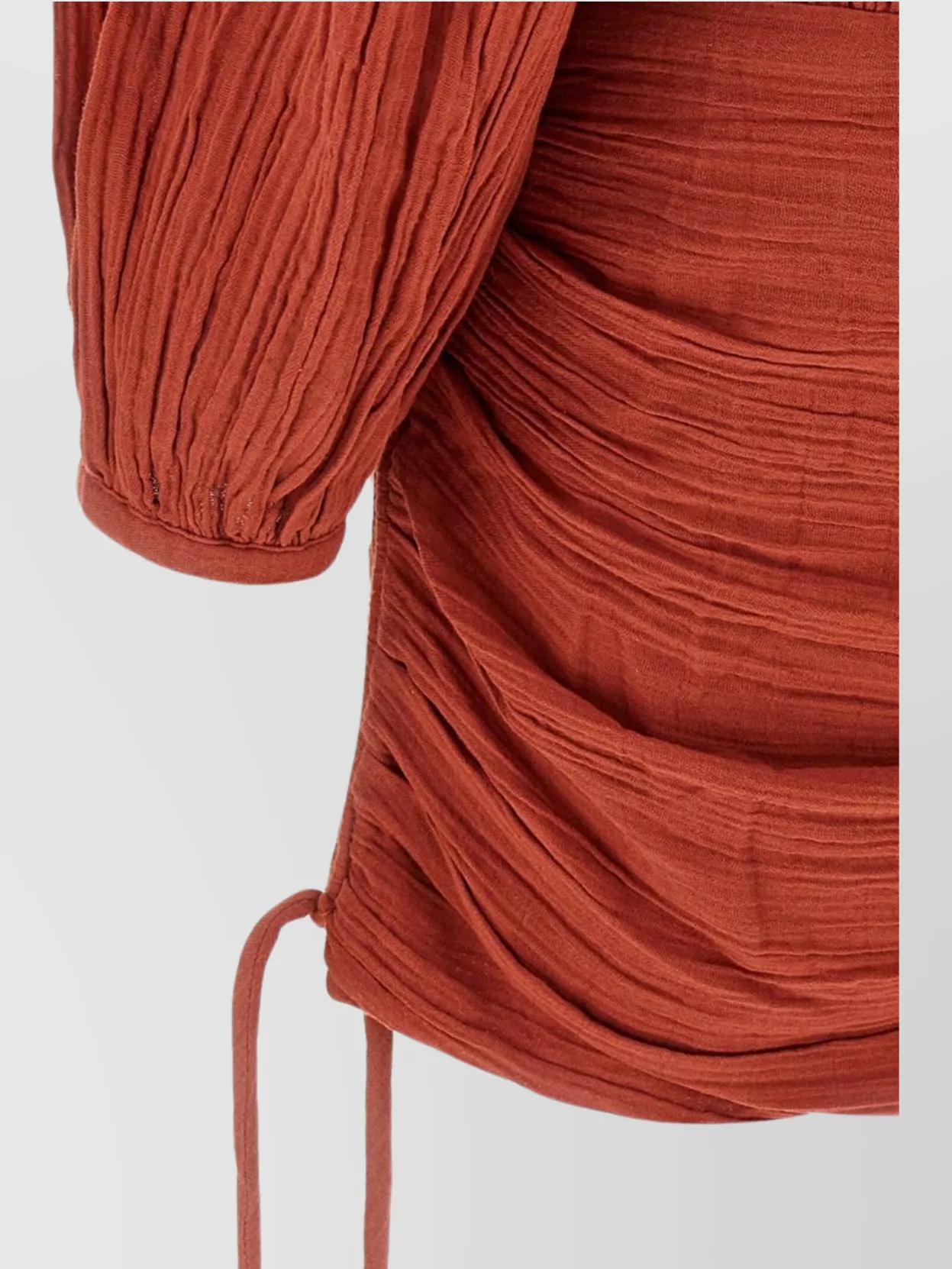 Isabel Marant Dress With Trim Drawstring Pleats Sleeves