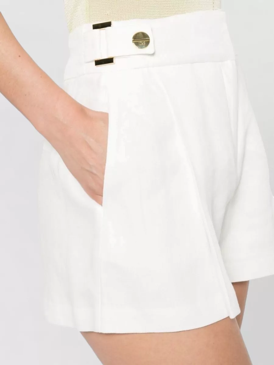 Elisabetta Franchi Linen Tailored Shorts