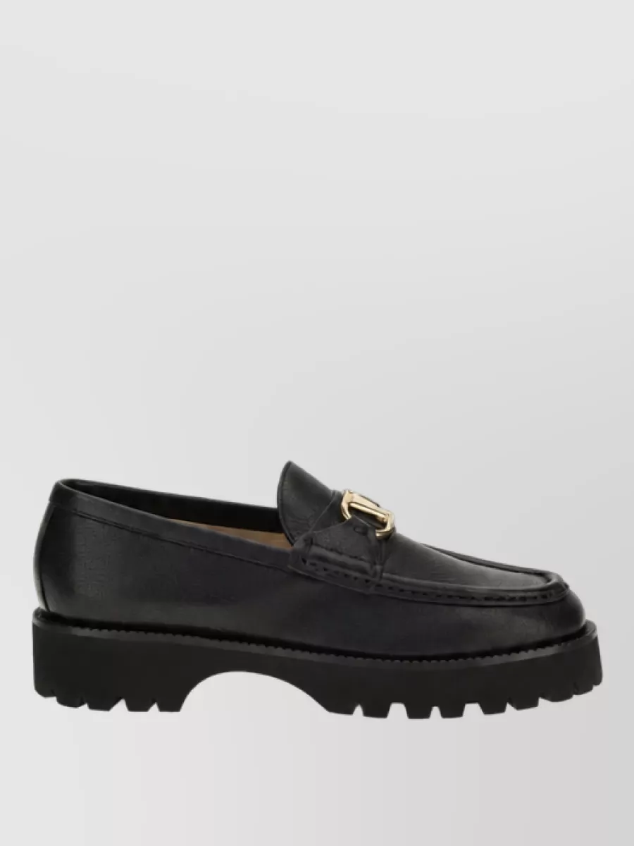 Valentino Garavani Leather Platform Loafers