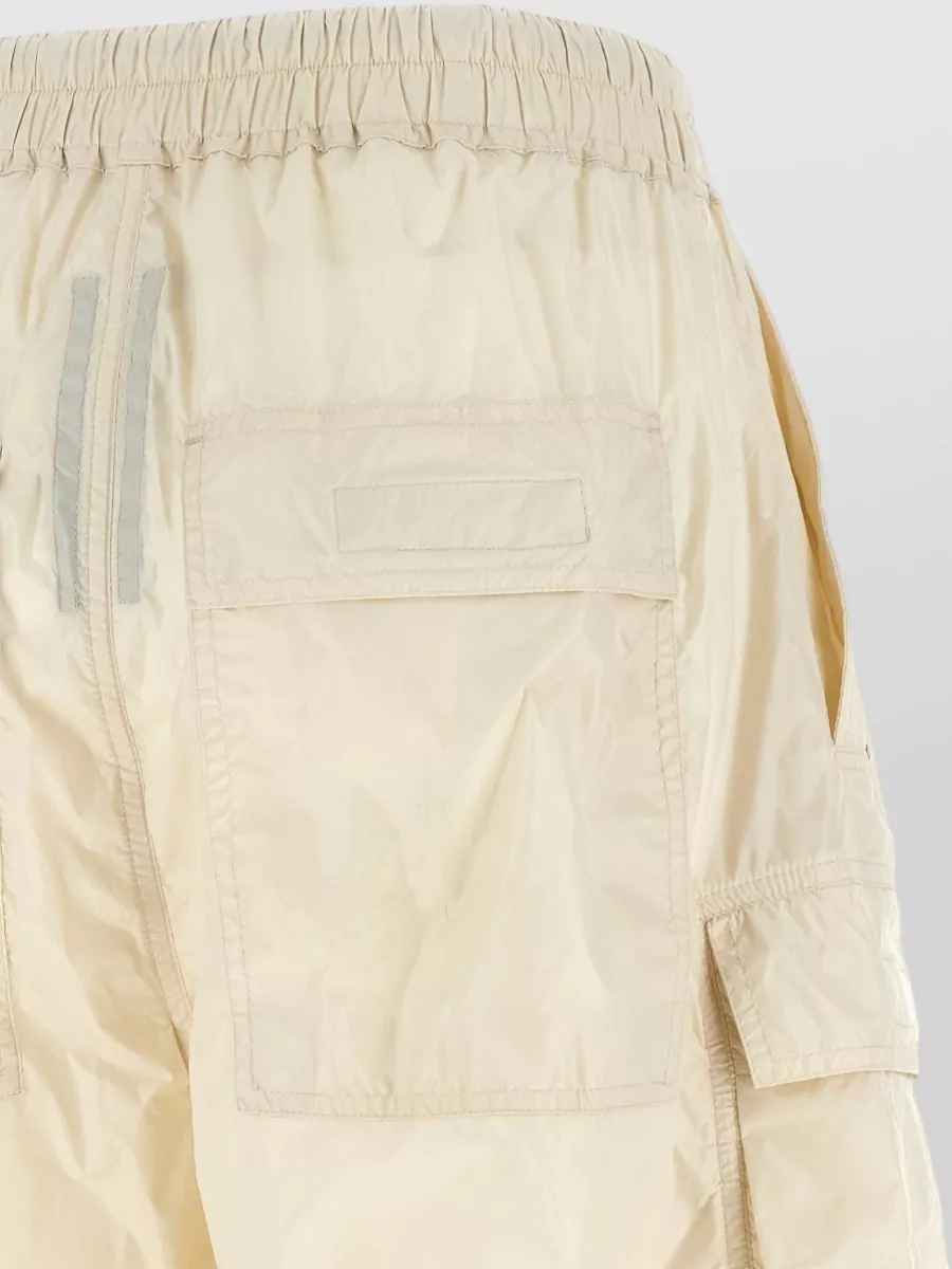 Rick Owens Drkshdw Nylon Low-Rise Flared Wide-Leg Trousers