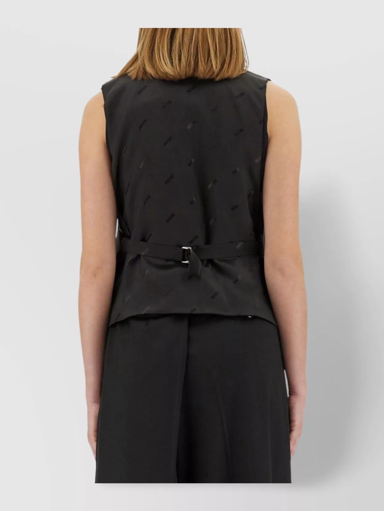 Moschino Wool Vest Satin Lapels