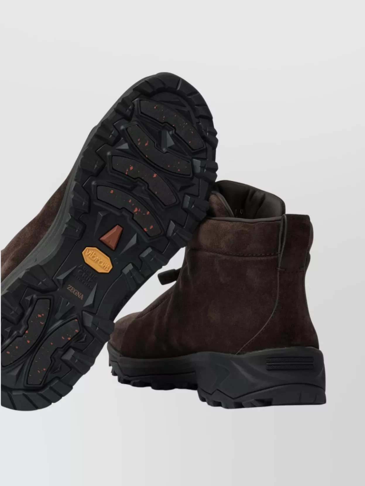 Zegna Suede Ankle Boots Featuring Pull Tab