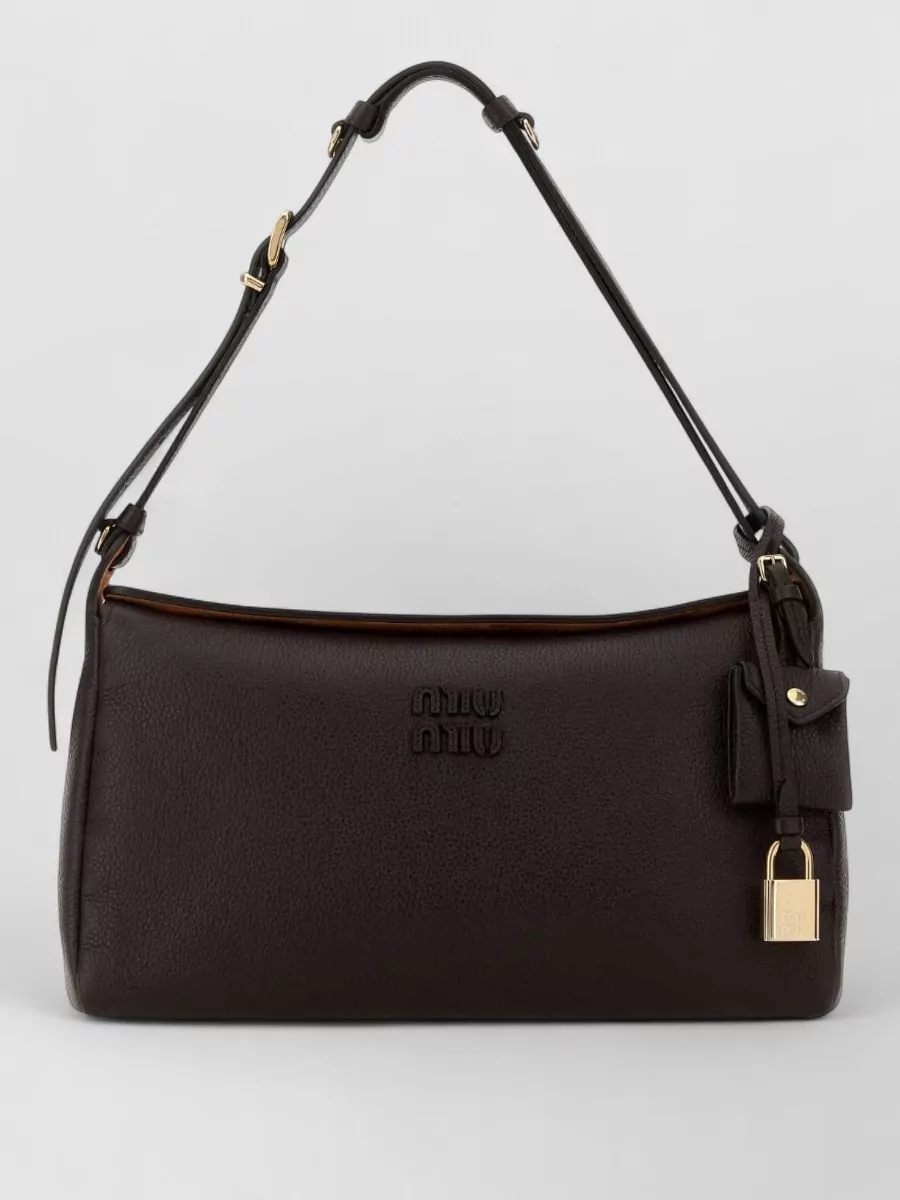 Miu Miu Na Calf Leather Shoulder Bag