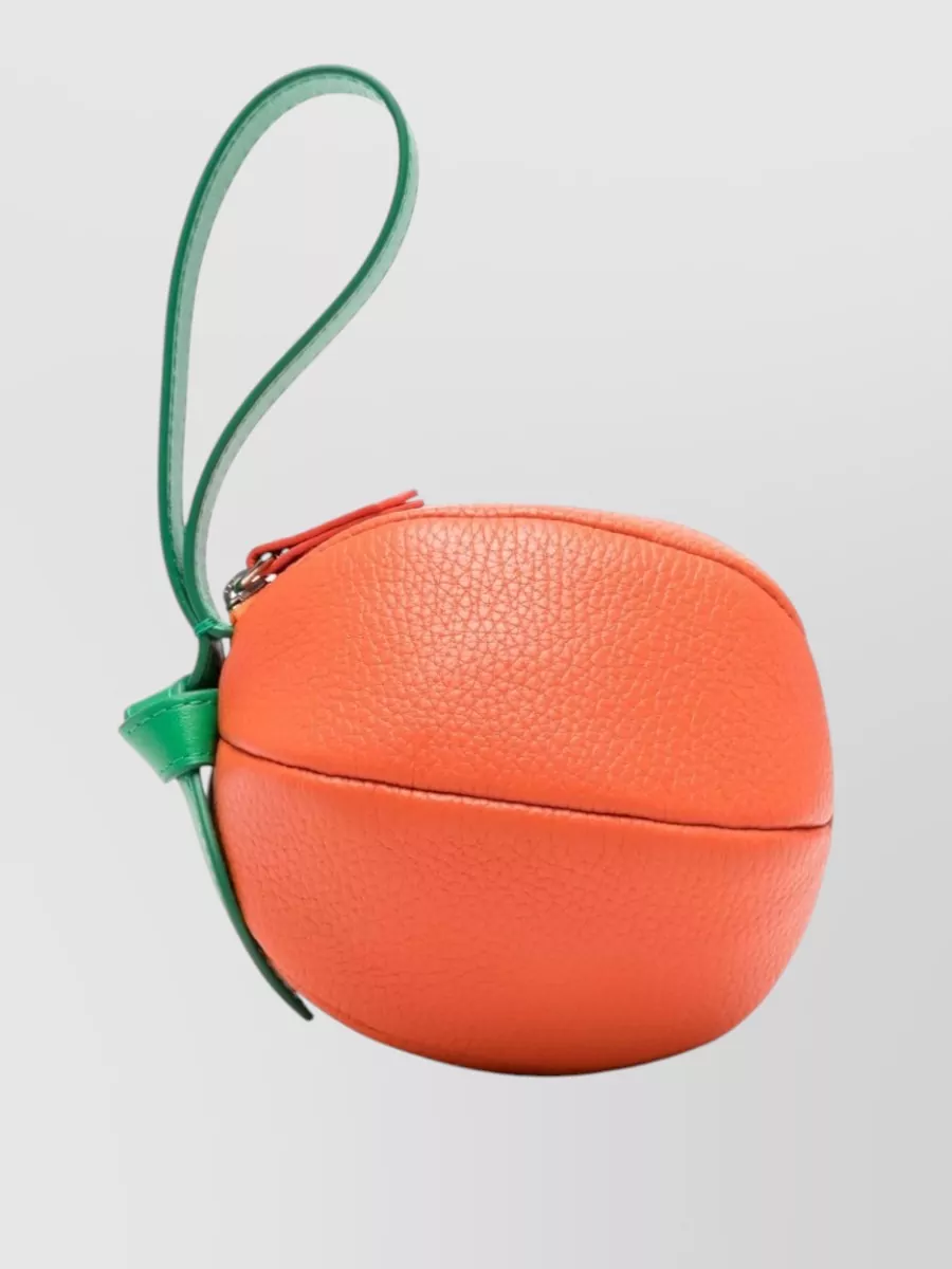 Hereu Grained Leather Knot-Detail Purse