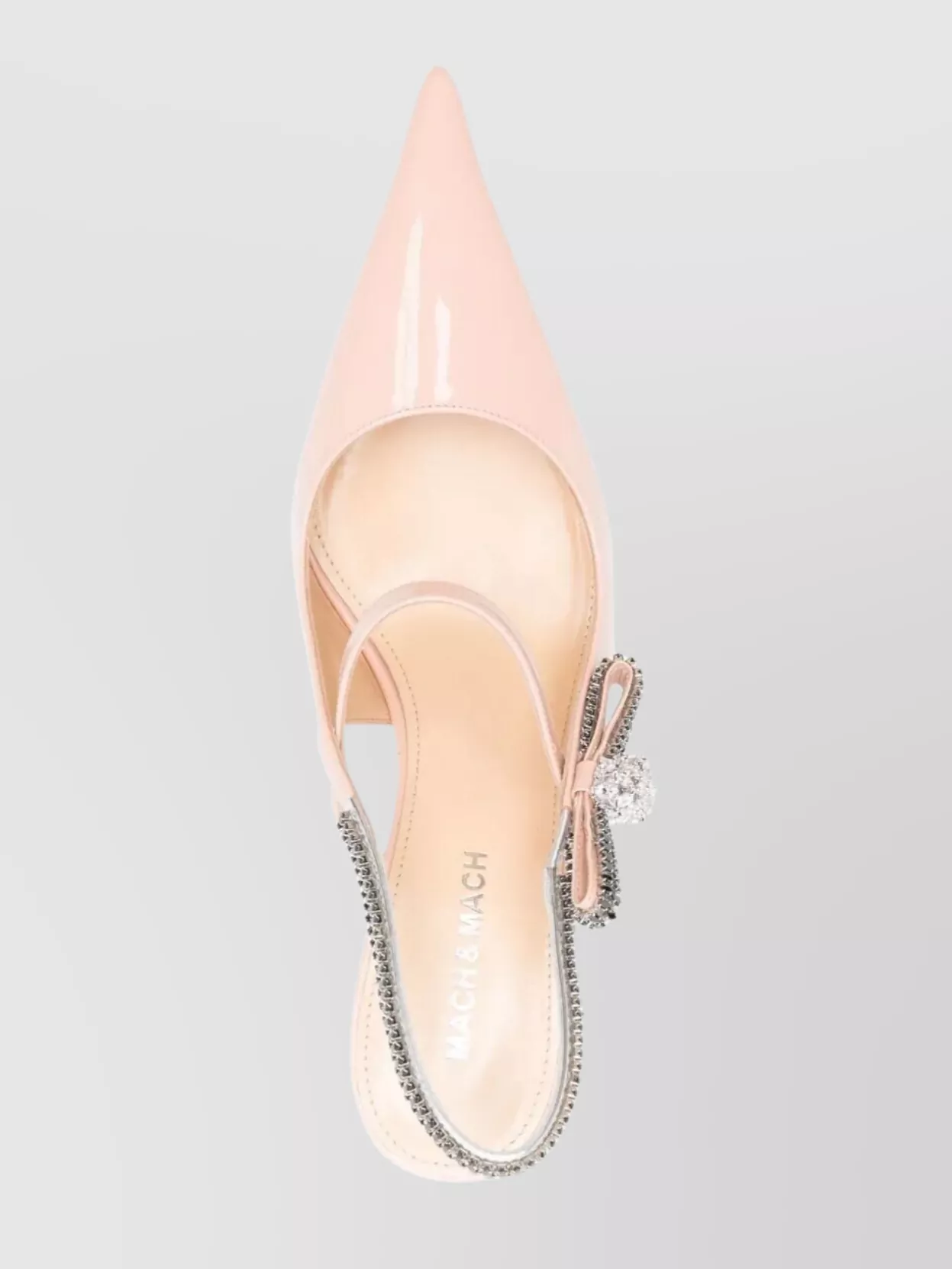 Mach & Mach Crystal Cuba Patent Leather Slingback 85Mm