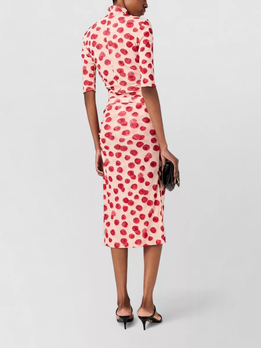 Stella Mccartney Printed Mesh Long-Sleeve Top