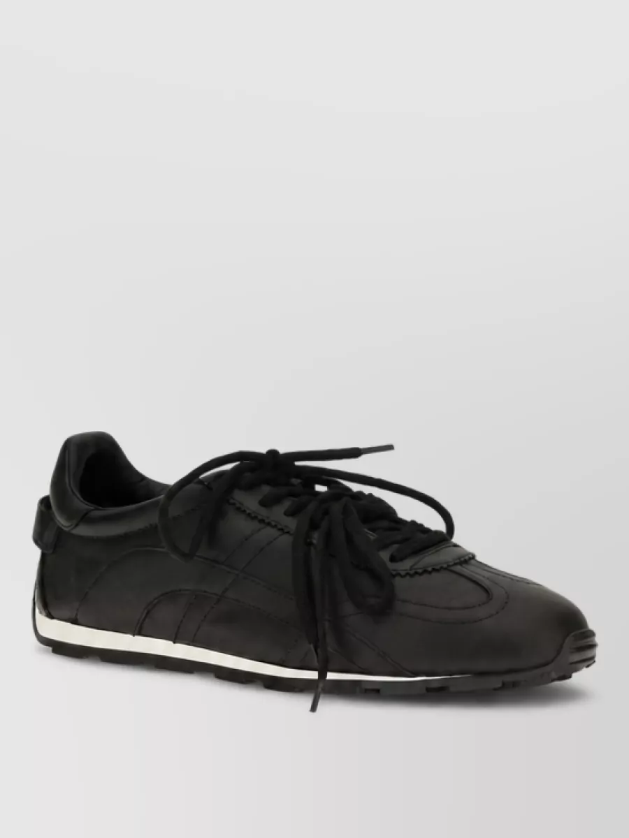 Dsquared2 leather lace-up sneakers