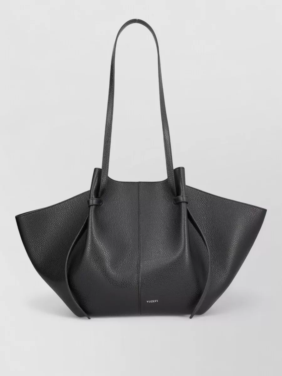 Yuzefi Mochi Shoulder Bag Textured Long Handles Knots