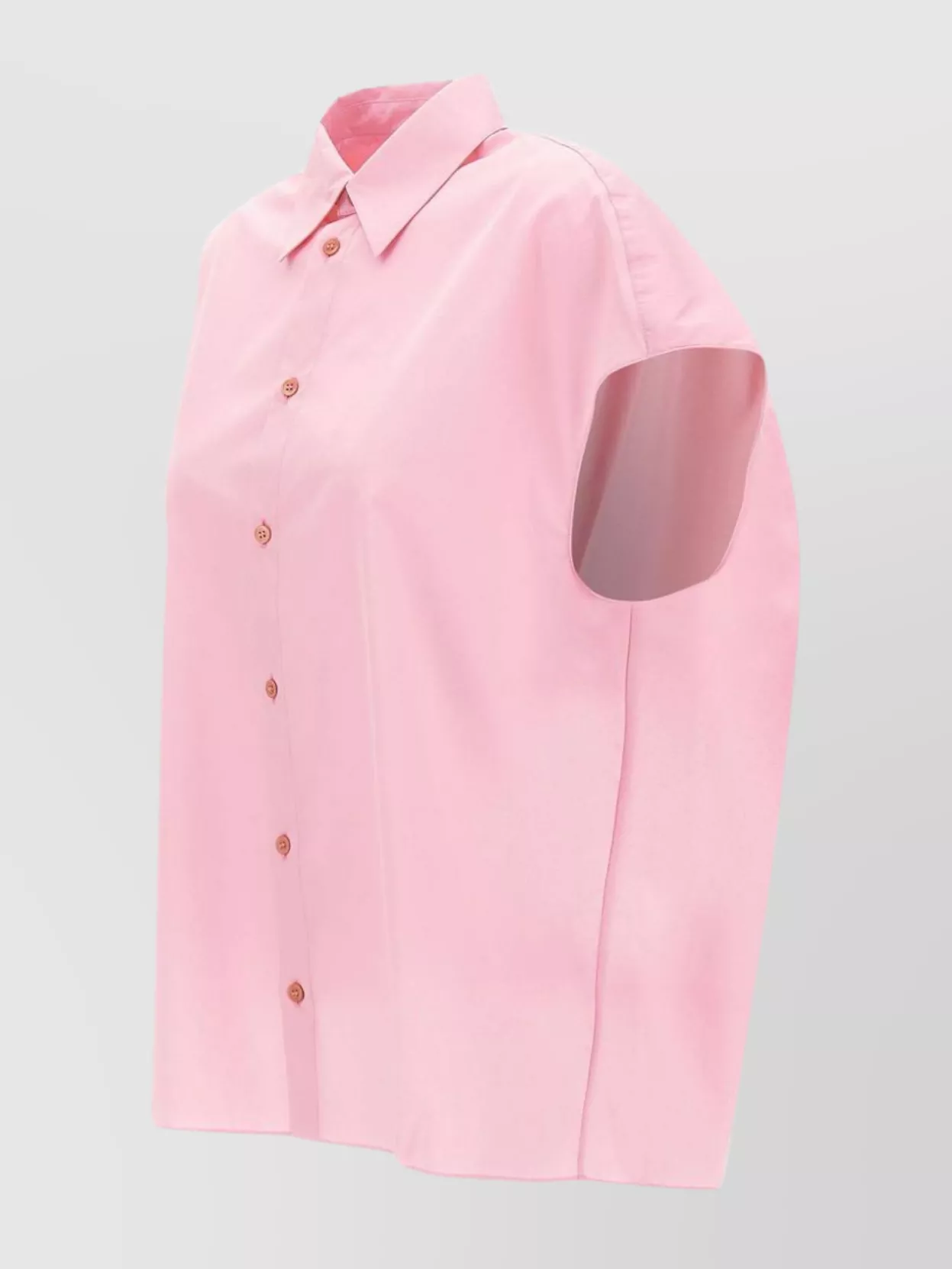 Shop Marni Oversized Cotton Poplin Shirt With Gathered Back