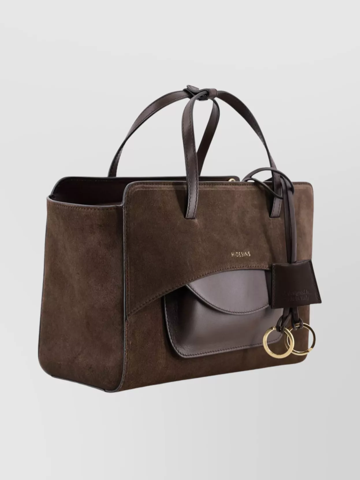 Hidesins Soft Calfskin And Suede Shoulder Bag