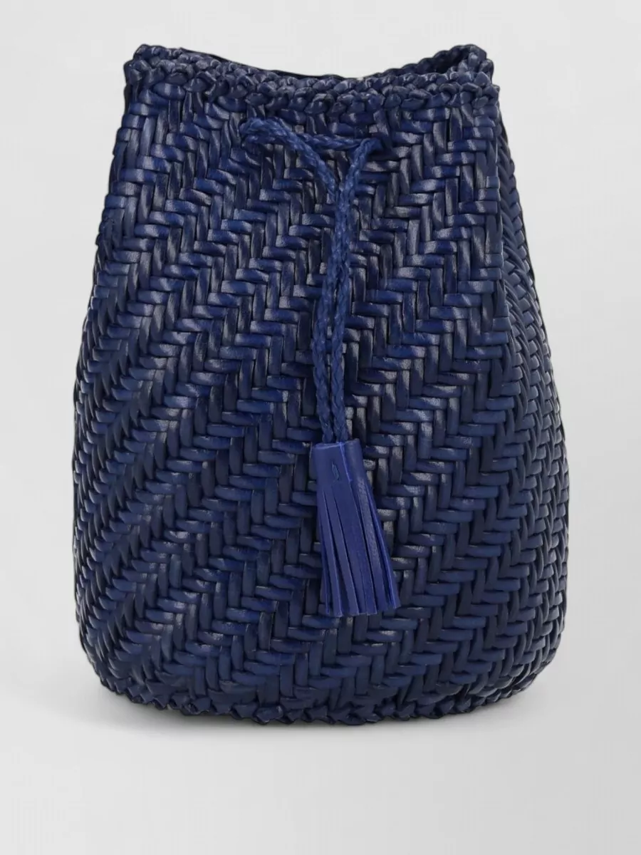 Dragon Diffusion pompom double jump leather bucket bag