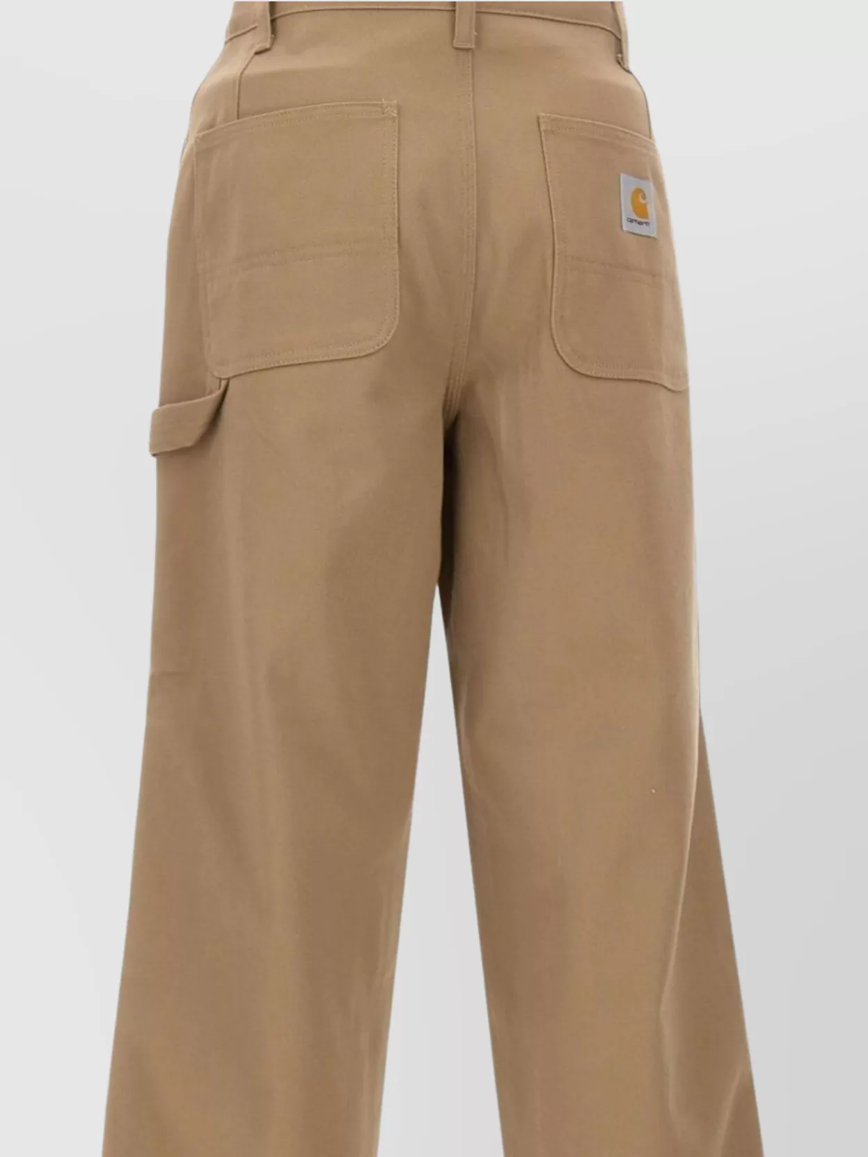 Carhartt Wide Leg Trousers With Pockets And Loops In Neutral