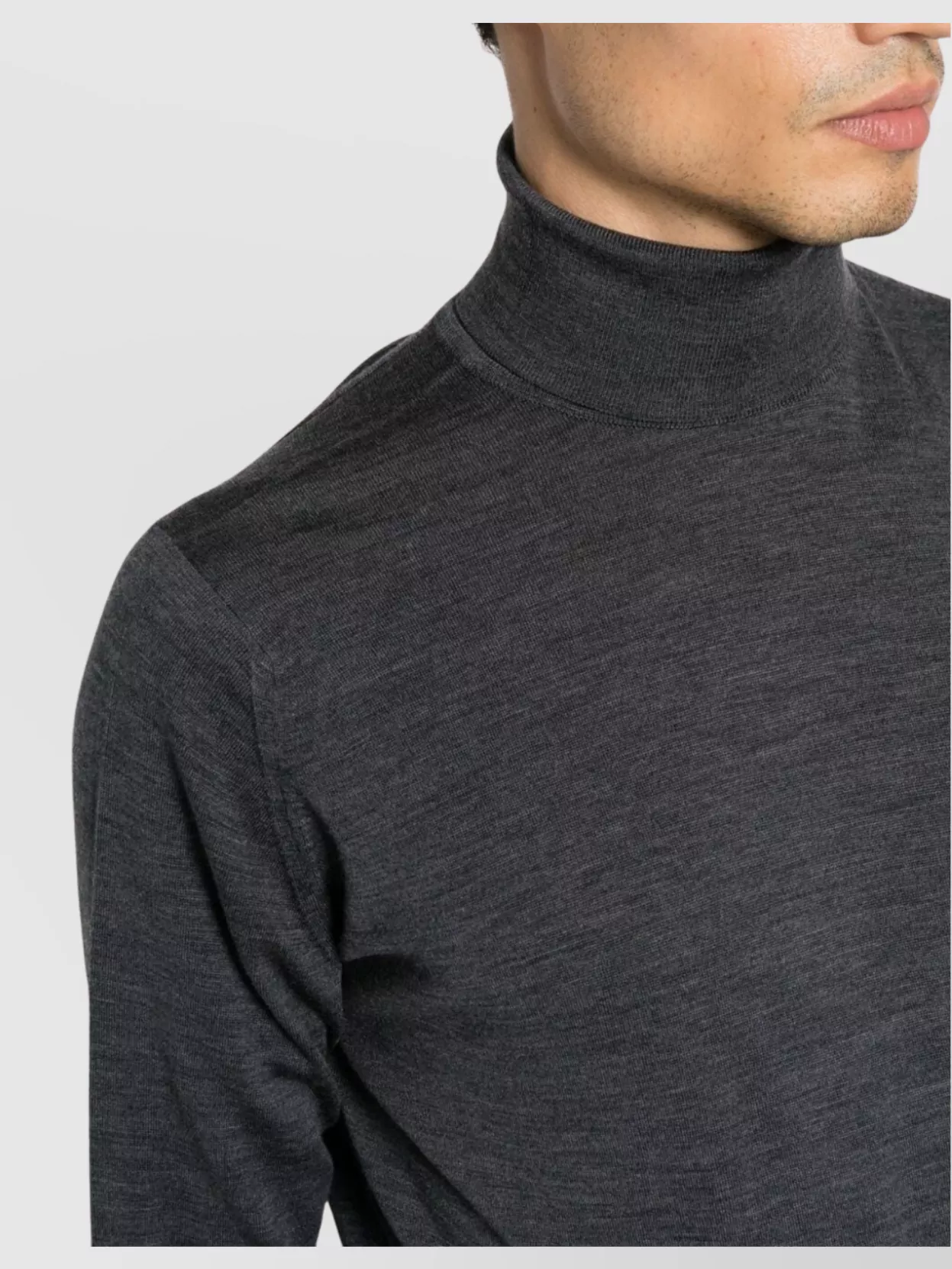John Smedley High Neck Fine Knit Sweater