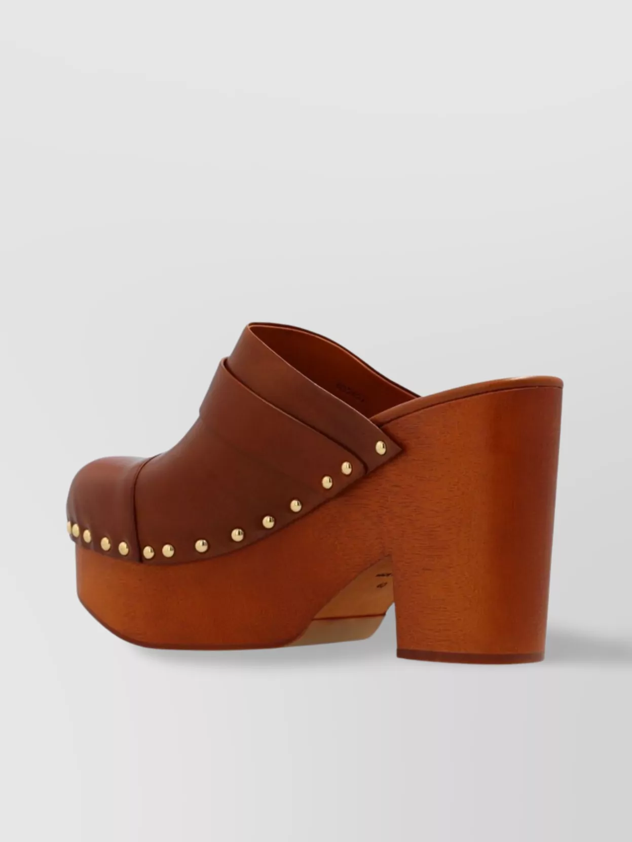 Chloé Jeannette Wedge Sandals Studded Trim