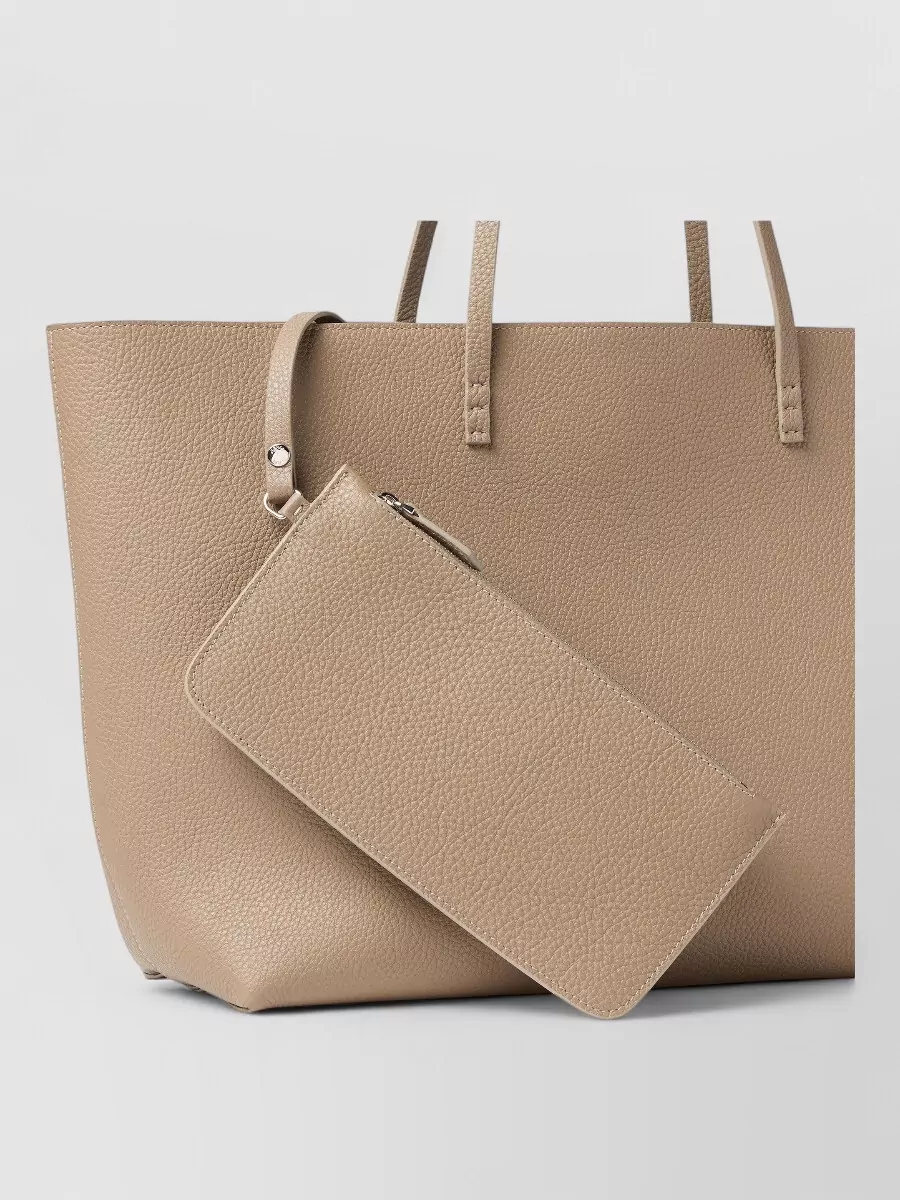 Fendi Medium Calf Leather Tote Bag