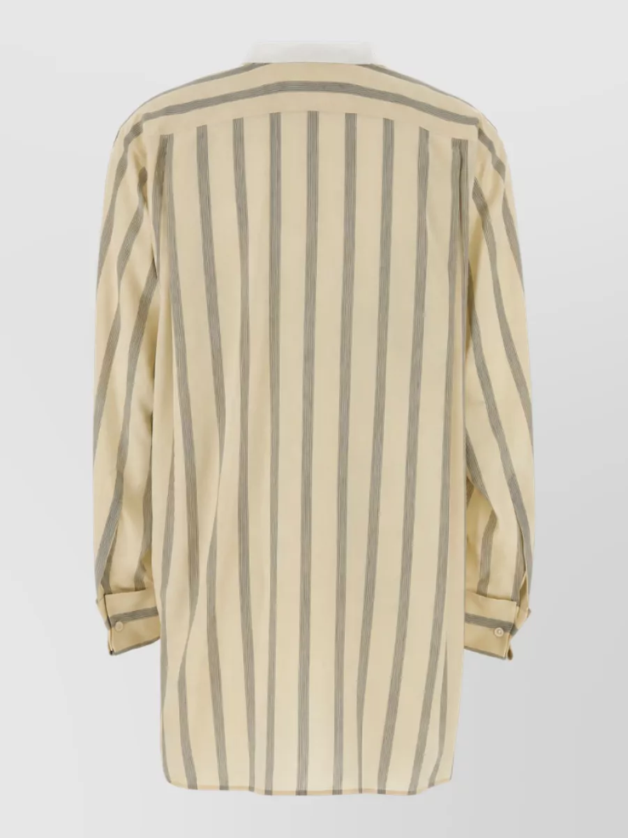 The Row Embroidered Silk Shirt