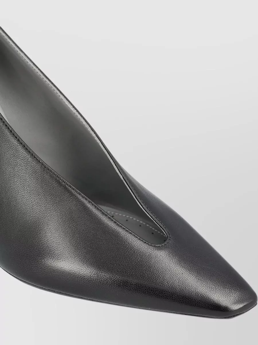 Balenciaga Leather V-Neck Stiletto Pumps