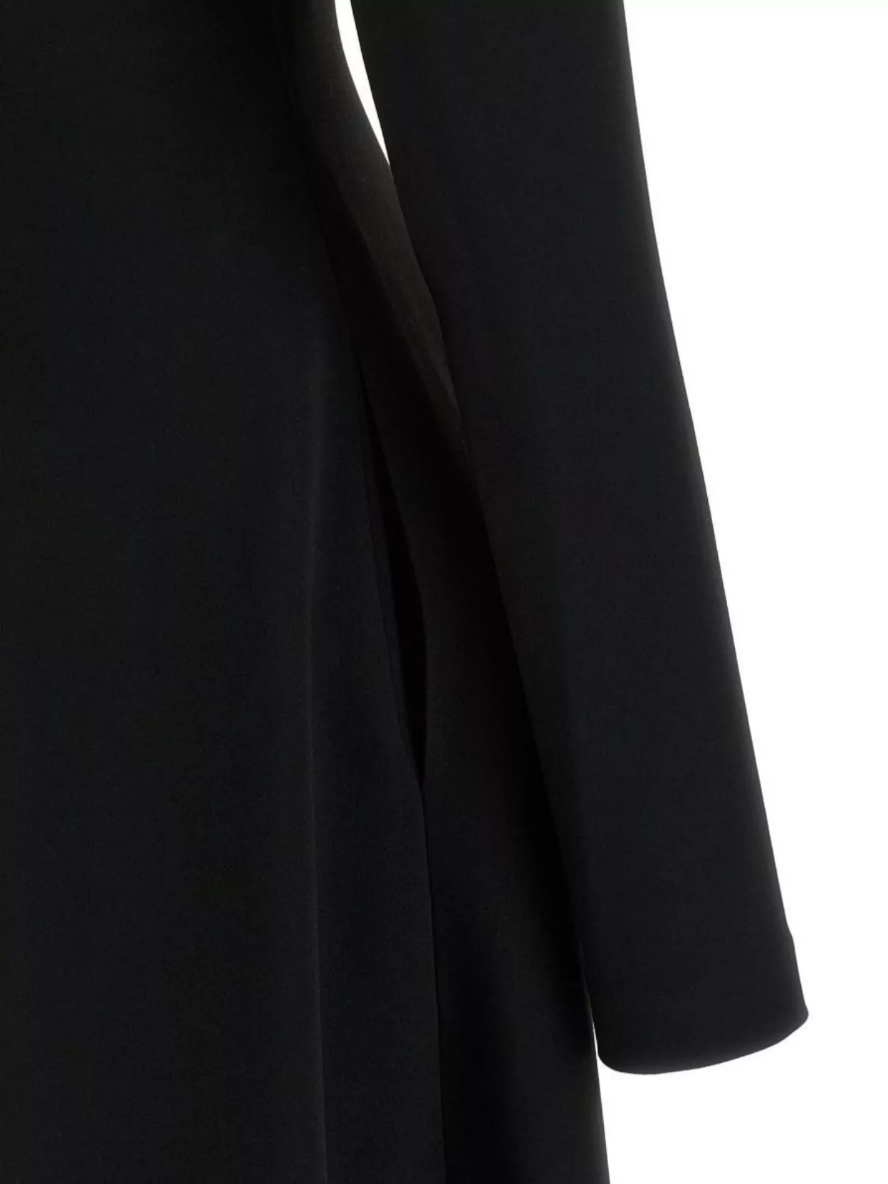 Alberta Ferretti Off-The-Shoulder Midi Dress Flared Skirt
