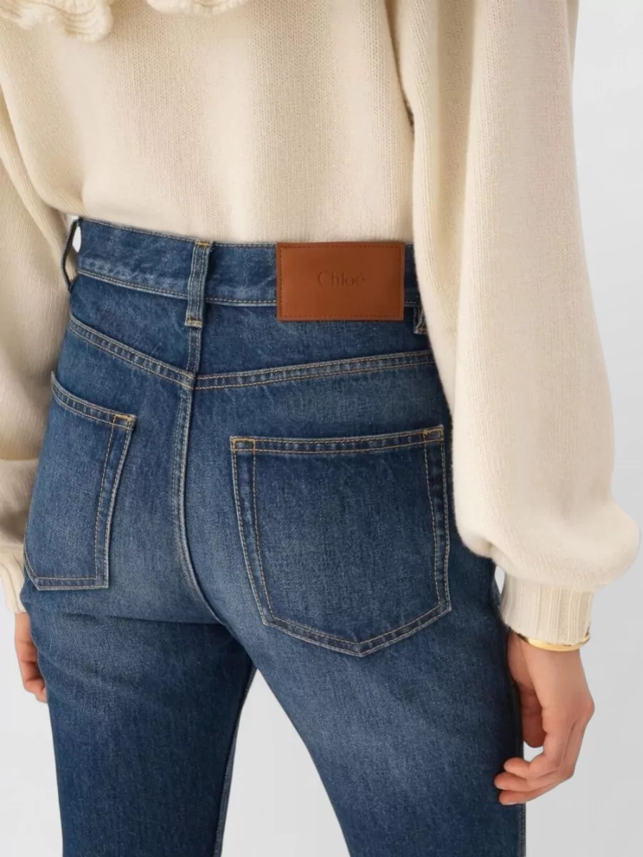 Chloé Cropped Straight-Leg Jeans