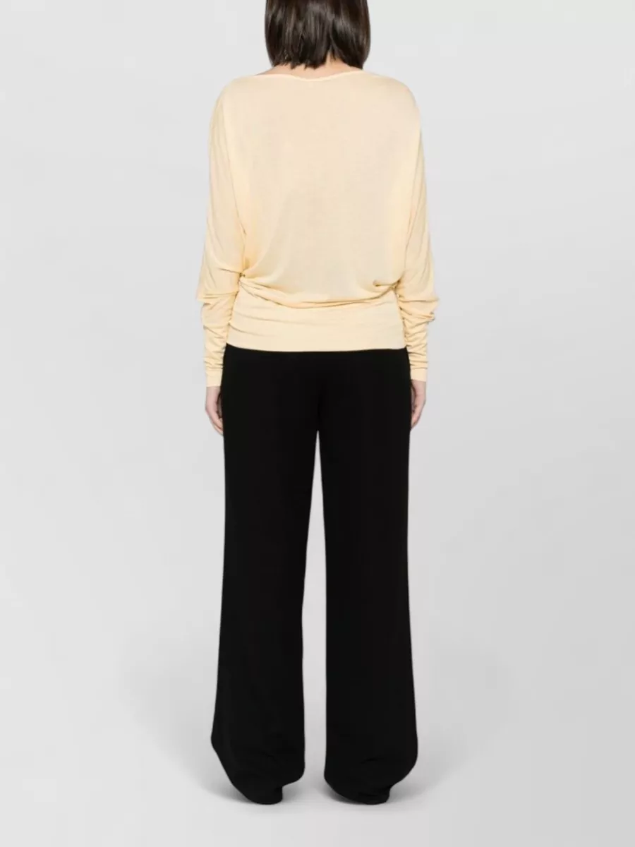 Totême Viscose Boat Neck Blouse