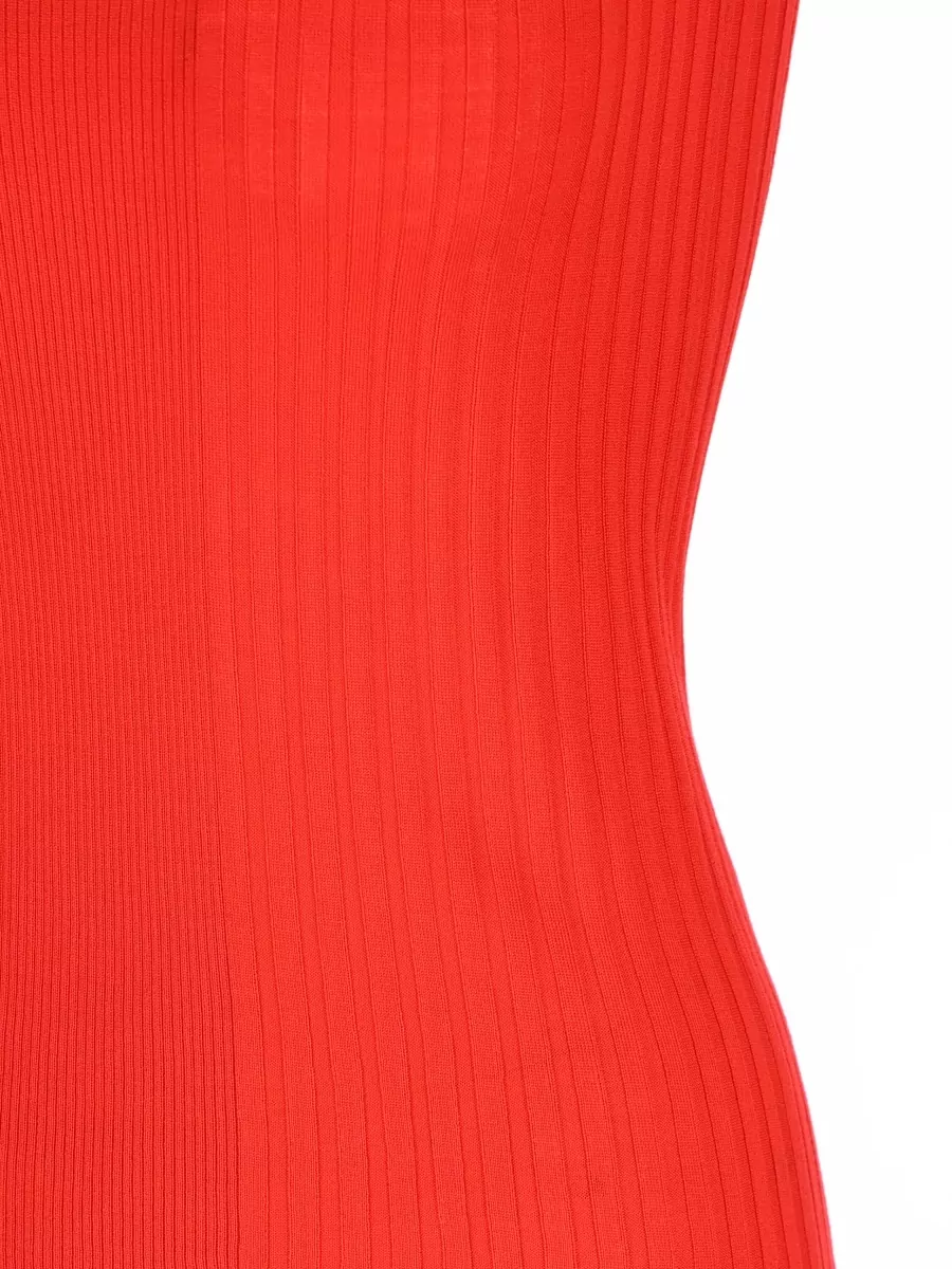 Miu Miu Ribbed Virgin Wool Tank Top