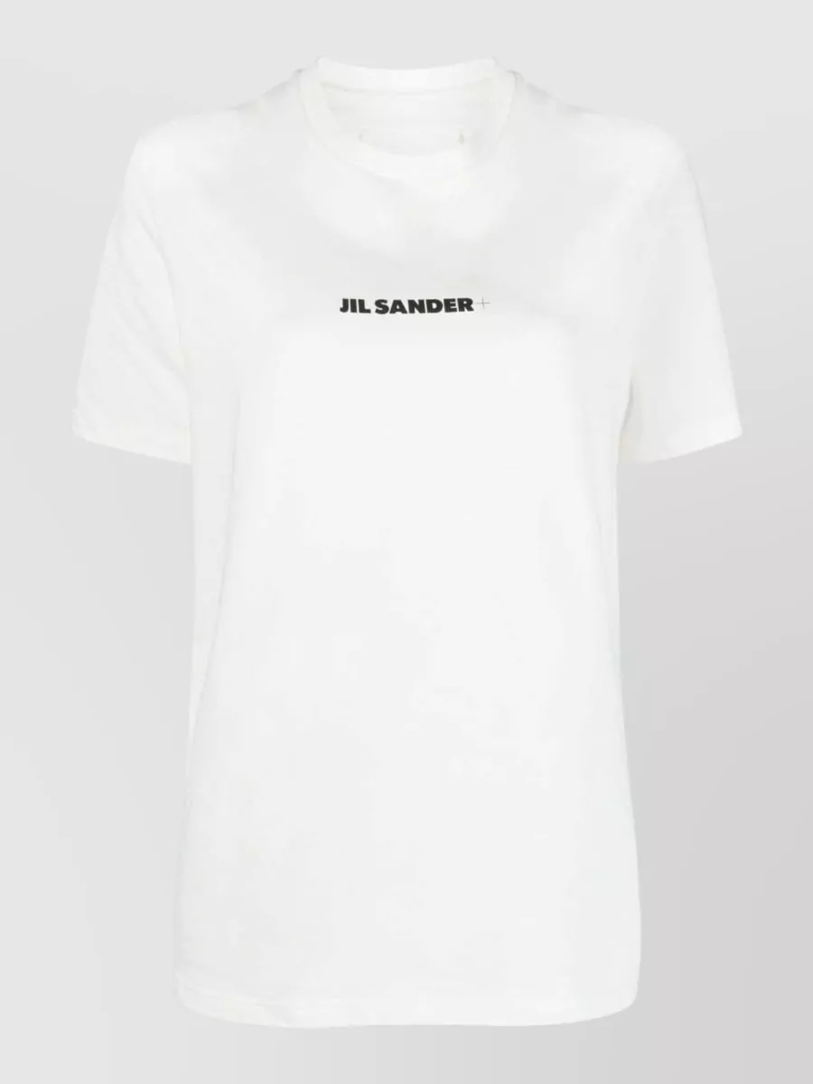 Jil Sander Plus Cotton Logo Print Short-Sleeve T-Shirt