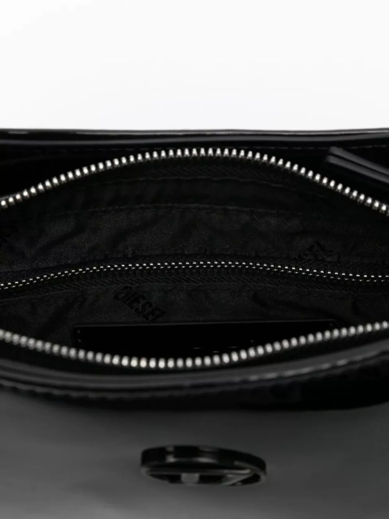 Diesel Play Large Patent Shoulder Bag