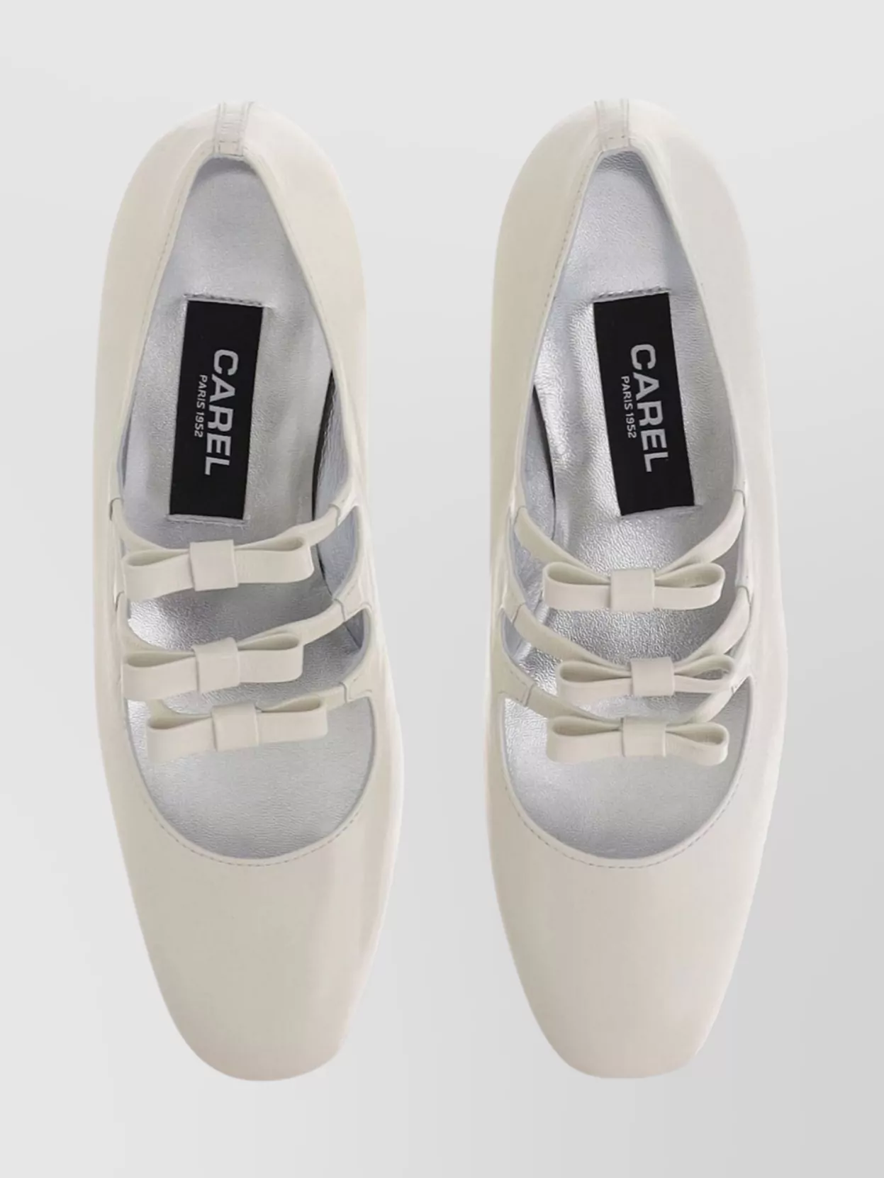 Shop Carel Paris Leather Mary Jane Pumps With Block Heel In White